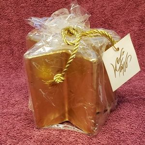 Lord & Taylor gold star candle